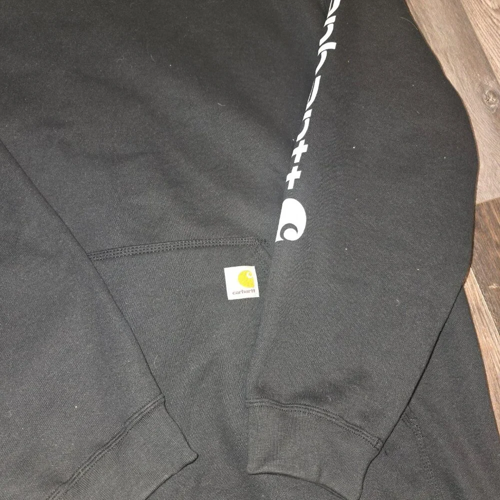 Carhartt Mens Fit Midweight Logo Sleeve Graphic Hoodie - Picture 5 of 8